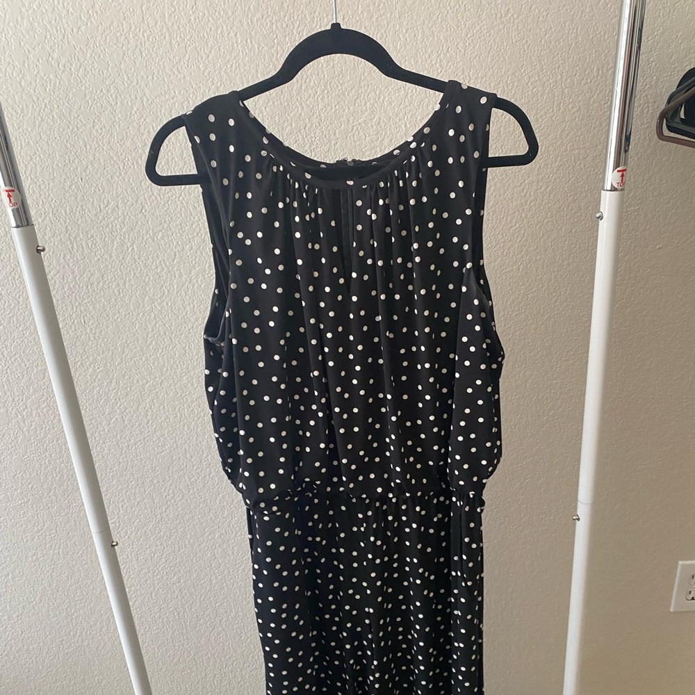 Polka dot tank jumpsuit